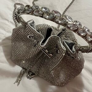 Silver mini bag